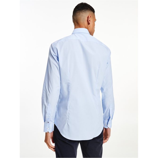 Slim Fit Stretch Poplin Shirt Tommy Hilfiger Less Expensive - Image 3