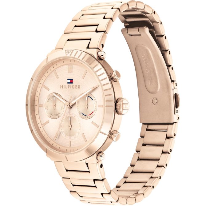 Ladies Champagne Sunray Rose Gold Watch Tommy Hilfiger Trend Model - Image 2