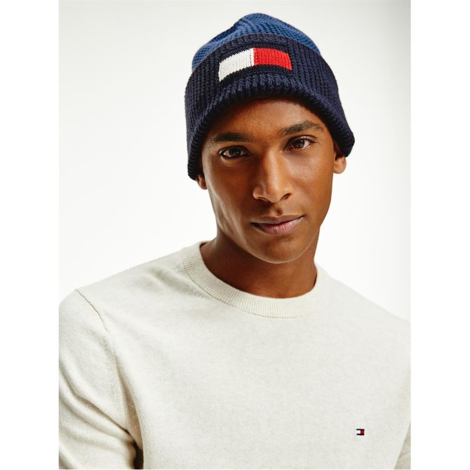 Tommy Hilfiger Big Flag Beanie Mens Wholesale - Image 3