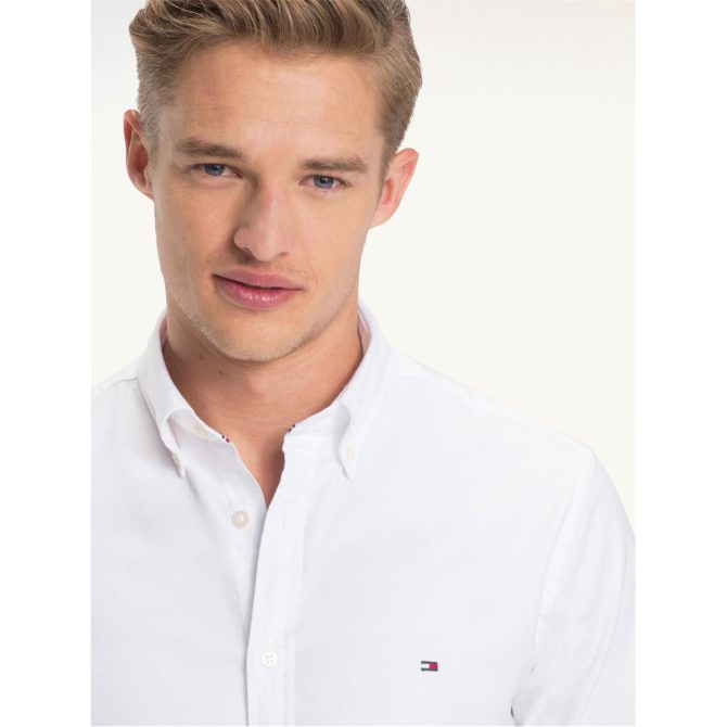 Slim Fit Oxford Shirt Tommy Hilfiger Less Expensive - Image 4