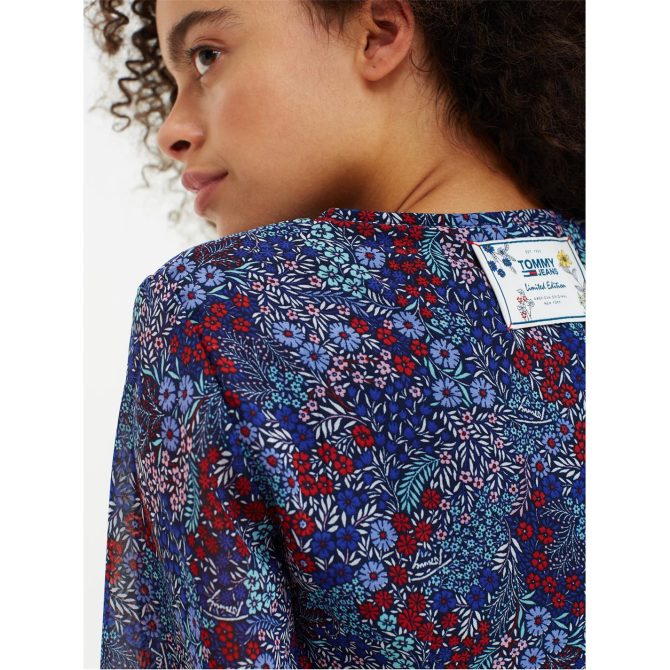 Floral Maxi Dress Tommy Jeans Cut Price - Image 4