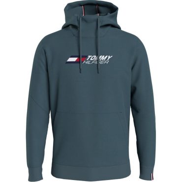 Hilfiger Logo Hoodie Tommy Sport Free Delivery
