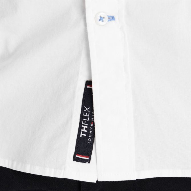 Stretch Poplin Long Sleeve Shirt Tommy Hilfiger Online Sales - Image 6