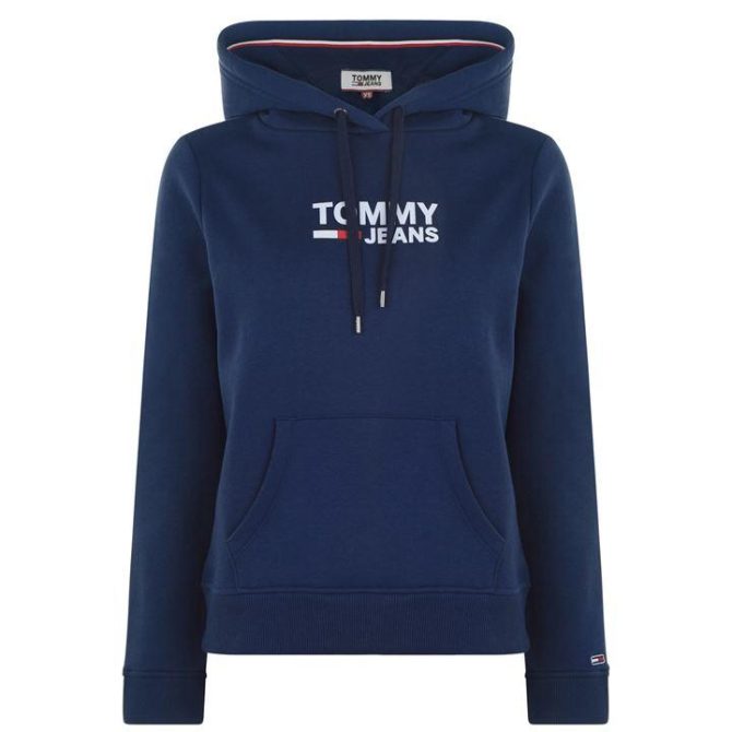 Logo Hoodie Tommy Jeans Cut Price
