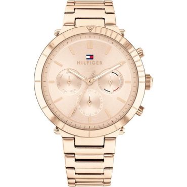 Ladies Champagne Sunray Rose Gold Watch Tommy Hilfiger Trend Model