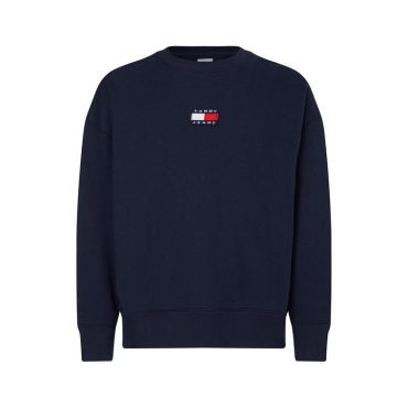 Badge Crew Neck Sweatshirt Tommy Jeans Free Delivery