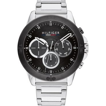 Gents Black Dial Watch Tommy Hilfiger Reduction In Price