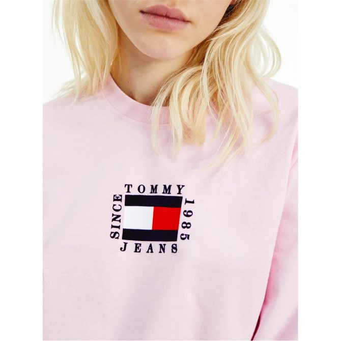 Box Flag Long Sleeve T Shirt Tommy Jeans Sale Merchandise - Image 4