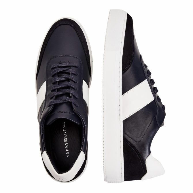 Premium Cupsole Stripe Leather Tommy Hilfiger Reduction In Price - Image 2