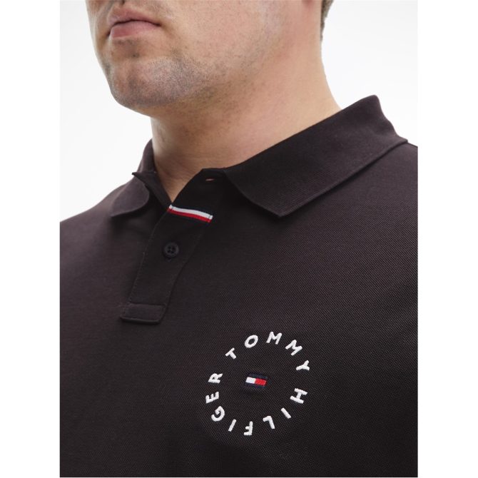 BT Round Logo Polo Shirt Tommy Hilfiger Fascinating Model - Image 6