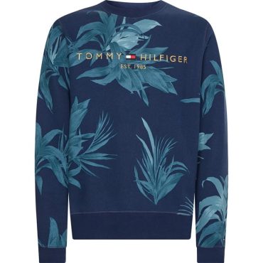 Floral Logo Crew Neck Sweatshirt Tommy Hilfiger Wholesale