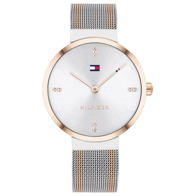 Ladies Two Tone Mesh Watch Tommy Hilfiger Offering Discounts