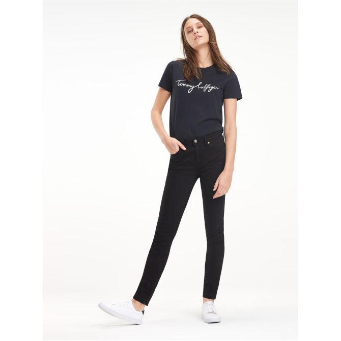 Heritage Como Skinny Jeans Womens Tommy Hilfiger Free Delivery - Image 2
