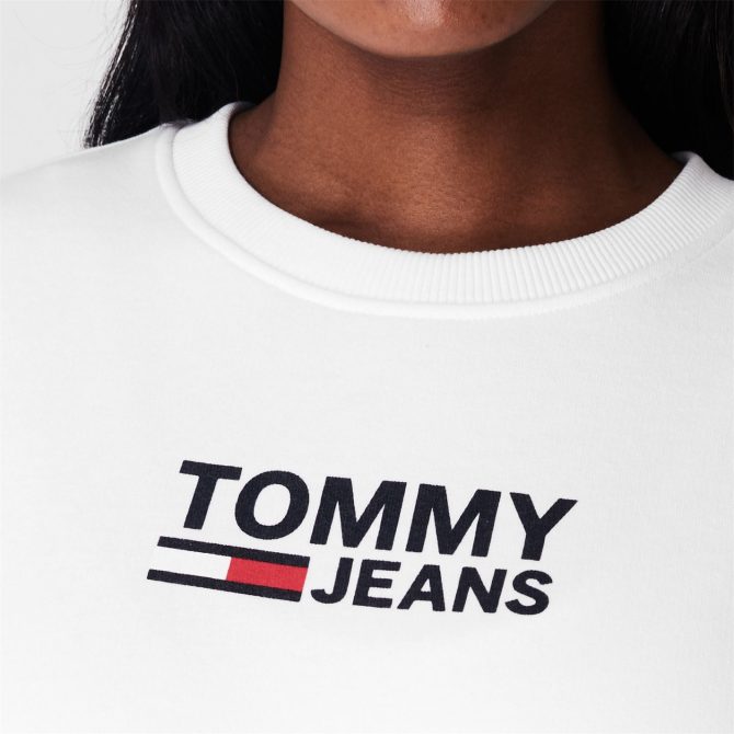 Logo Crew Sweatshirt Tommy Jeans Cut Price - Image 4