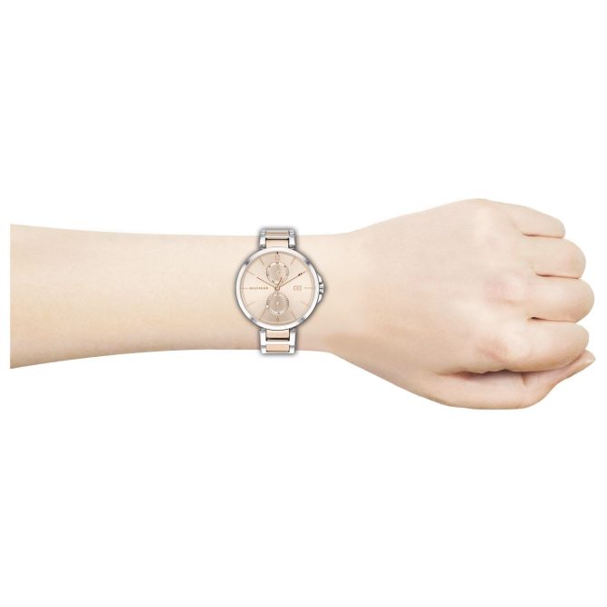 Ladies Gold Sunray Two Tone Watch Tommy Hilfiger Sale Merchandise - Image 4