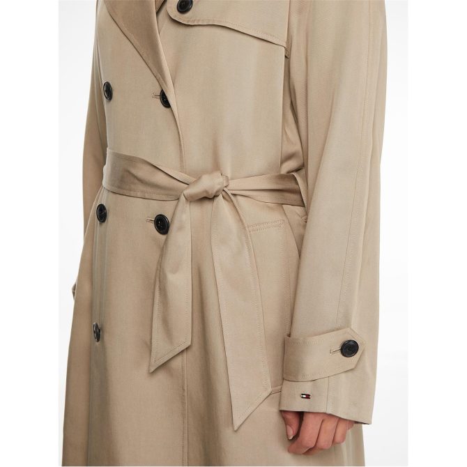 Tencel Trench Coat Tommy Hilfiger Less Expensive - Image 6