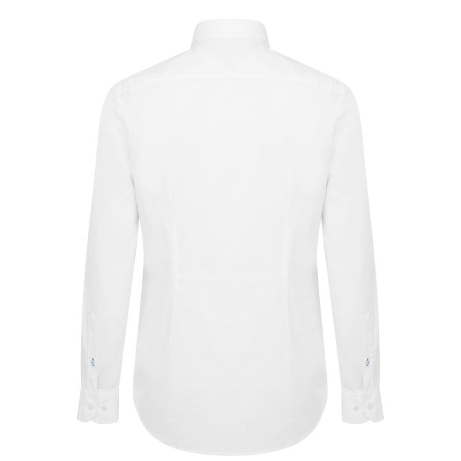 Stretch Poplin Long Sleeve Shirt Tommy Hilfiger Online Sales - Image 7