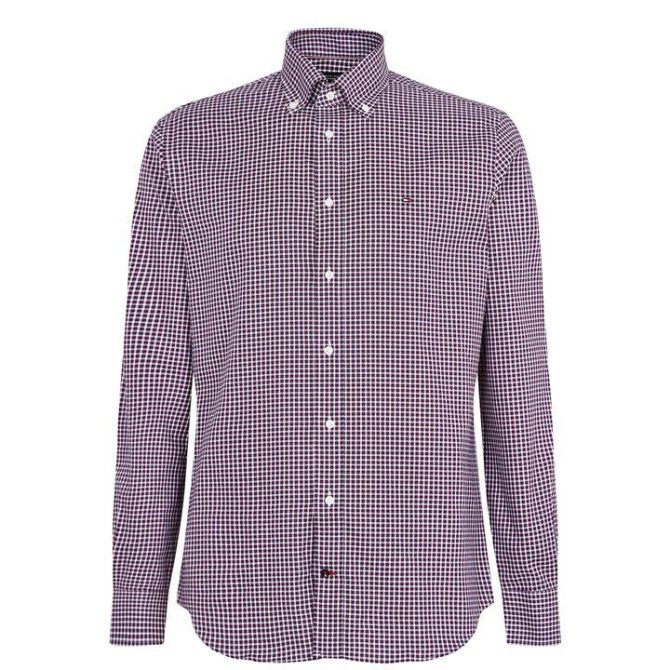 Button Down Checked Shirt Tommy Hilfiger Cut Price