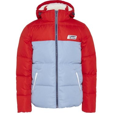 Colour Block Padded Jacket Tommy Jeans Free Delivery
