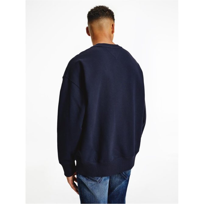 Badge Crew Neck Sweatshirt Tommy Jeans Free Delivery - Image 5