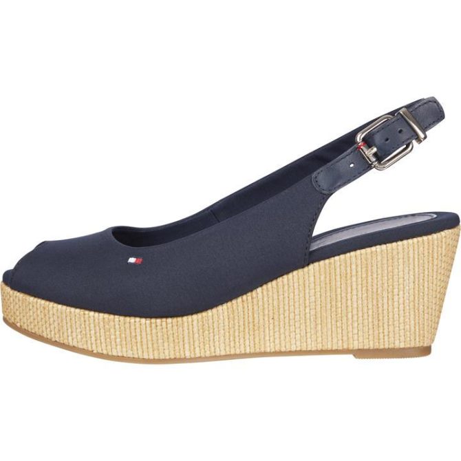 Iconic Elba Sling Back Wedges Tommy Hilfiger Hot Sell