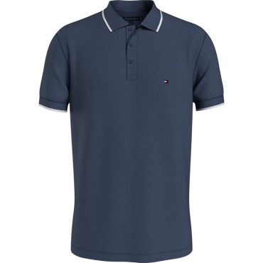 Tommy Hilfiger Back to Basics Tipped Polo Mens Shirt Trend Model