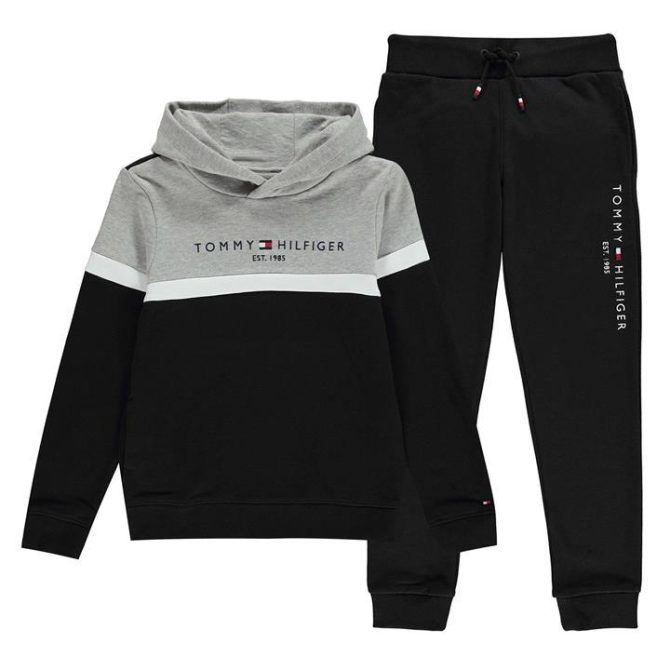 Tommy Hilfiger Colour Block Hoodie Jogger Set Wholesale
