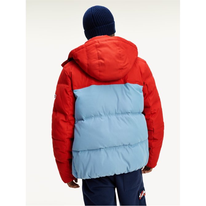 Colour Block Padded Jacket Tommy Jeans Free Delivery - Image 3