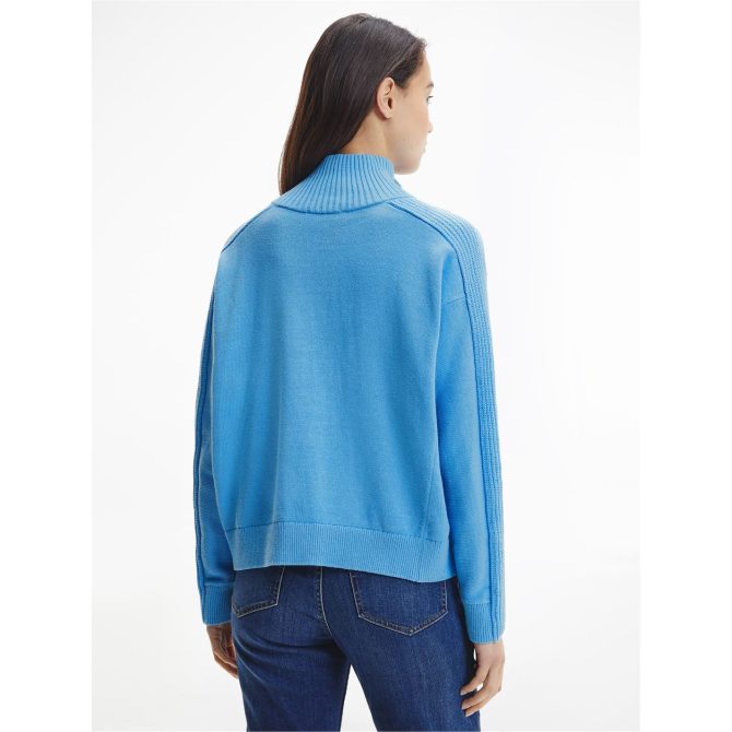 Hayana Zip Up High Neck Sweater Tommy Hilfiger Sale Merchandise - Image 5
