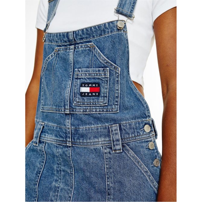 Badge Denim Dungarees Tommy Jeans Offering Discounts - Image 5